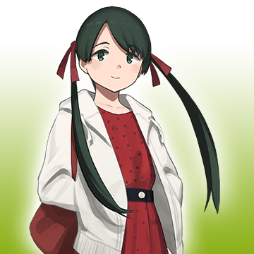 私服「三隈」
