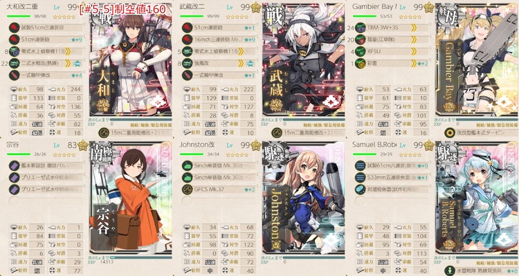 編成(#5-5):不屈敢闘「Taffy Ⅲ」、Weigh anchor!