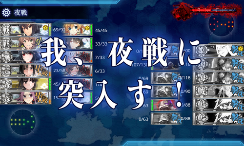 昼戦で第一艦隊掃討
