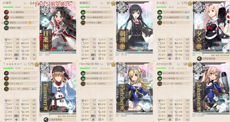 [#3-5]編成：新春任務群【拡張作戦】第一艦隊、出撃！