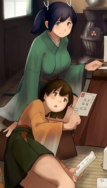 描き下ろし「蒼龍」「飛龍」