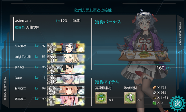 欧州方面友軍との接触