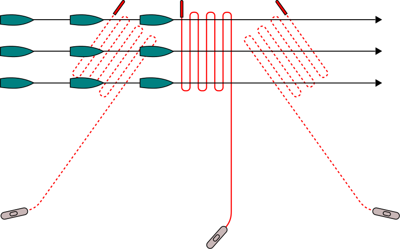 Flachen absuch ender Torpedo