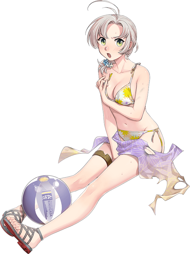 【水着】衣笠改二中破