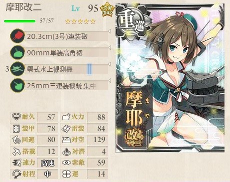 摩耶改二 バランス型