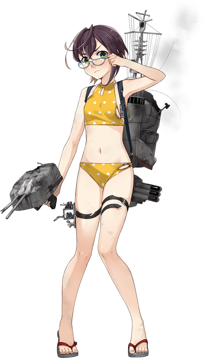 【水着】沖波改二中破