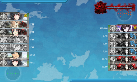 昼戦開始時点