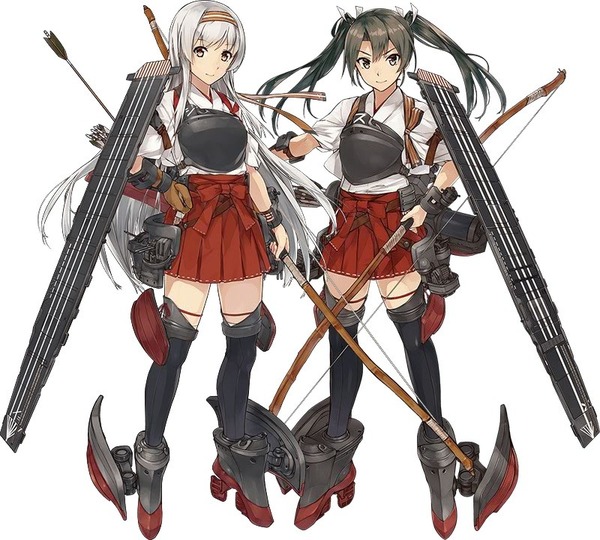 寄り添う鶴姉妹