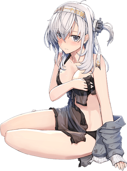 【水着】涼月改中破