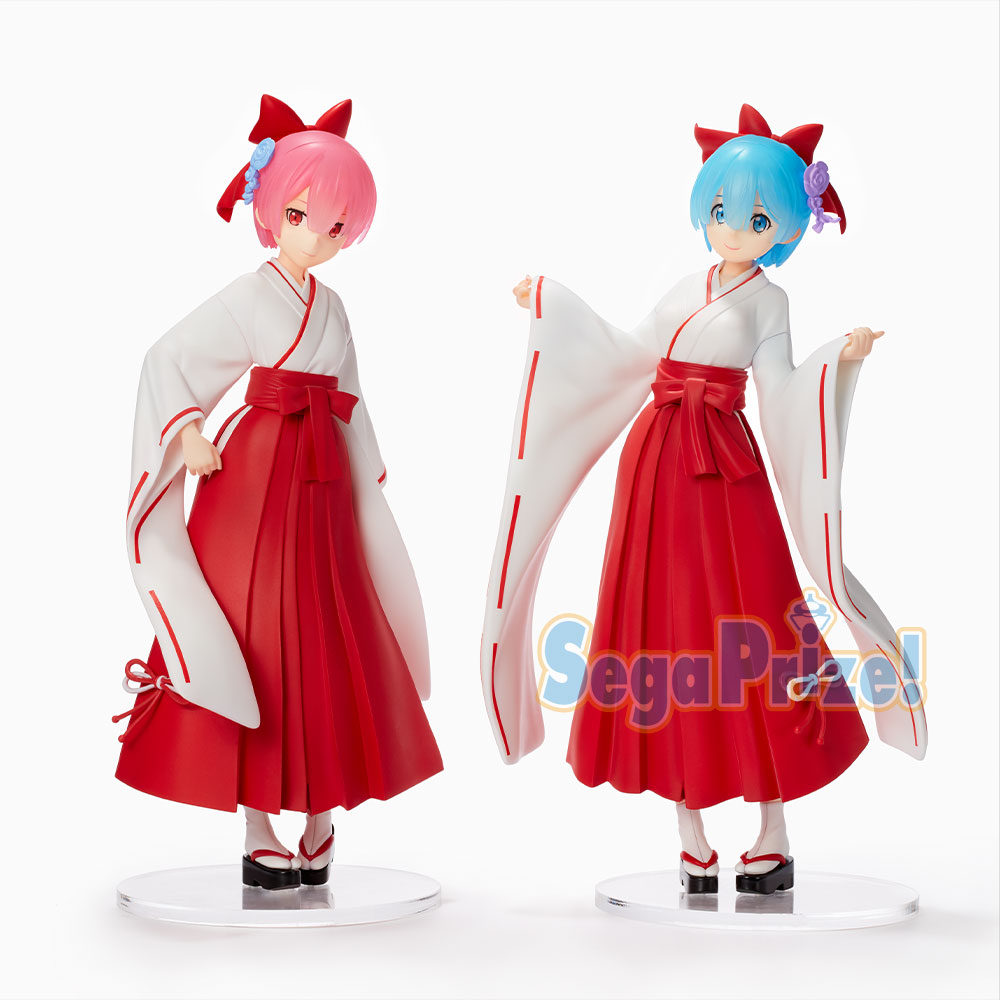 リゼロ ｓｐｍフィギュア ラム レム 巫女 Style 12月登場予定 セガプライズ フィギュア情報