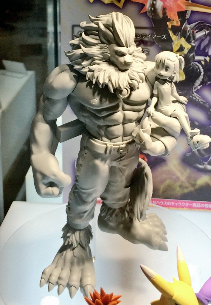 デジモン メガハウス テイマーズ レオモン 加藤樹莉 原型 本宮大輔 ブイモン 彩色原型展示 フィギュア情報