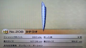 のんびりファミリーフィッシング（56）：タチウオ : 『どうぶつの森