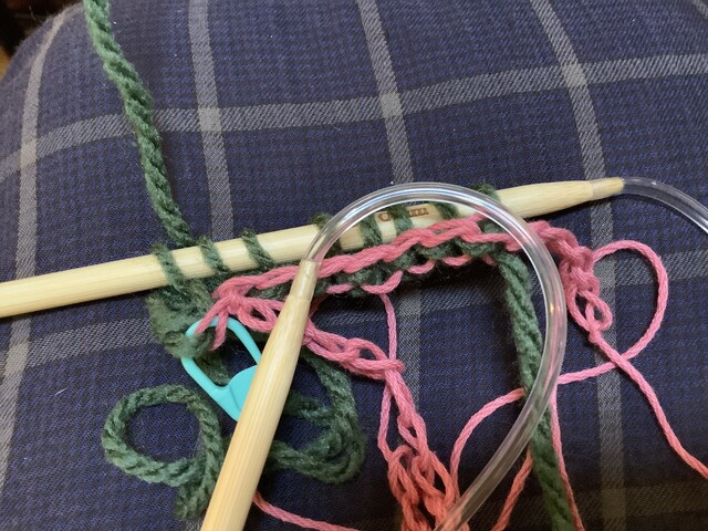 棒編み 別糸から編む一目ゴム編みをマスターした あすか倶楽部 セミリタイア主婦の多趣味生活