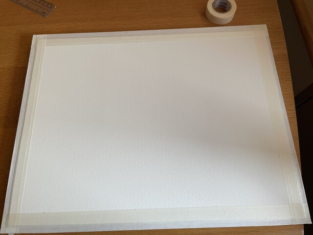 水彩画 水張りテープを剥がして 自力で水張りしてみた あすか倶楽部 セミリタイア主婦の多趣味生活