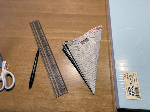 丸い型紙作り