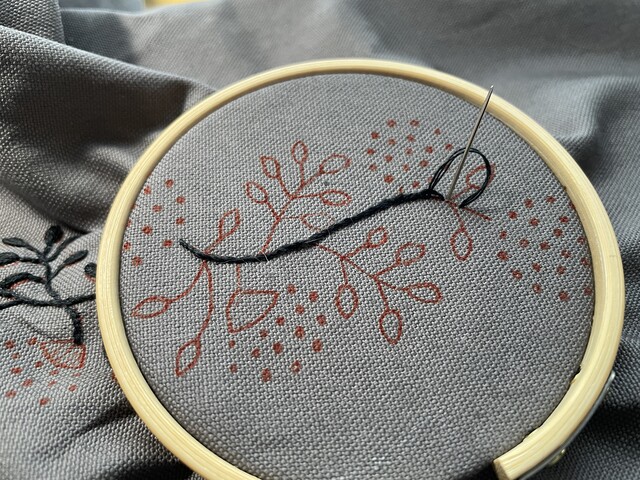 【刺繍】アウトラインステッチのコツを今さら知る : あすか倶楽部～セミリタイア主婦の多趣味生活