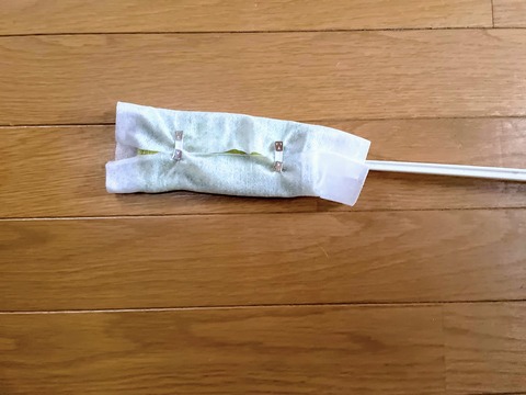 包帯留めで固定