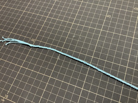 ネジネジ紐完成