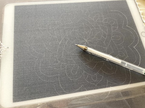 下敷きにipad