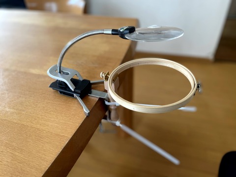 手芸道具 首かけルーペを買ってみた 身体ってこんなに揺れているんだ あすか倶楽部 セミリタイア主婦の多趣味生活