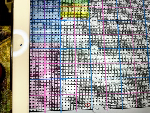 離れた記号を見つけたい