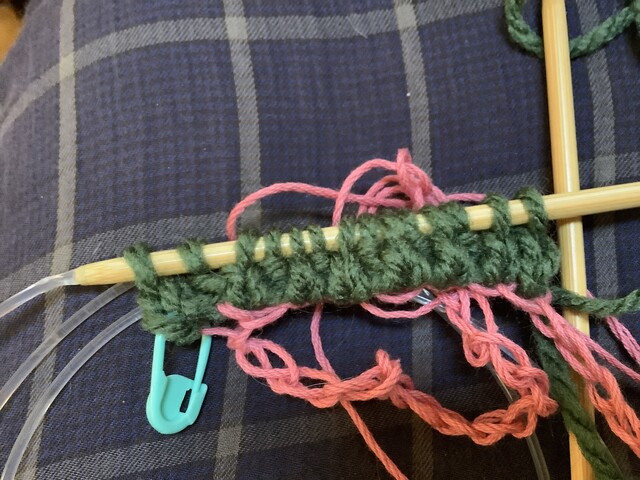 棒編み 別糸から編む一目ゴム編みをマスターした あすか倶楽部 セミリタイア主婦の多趣味生活