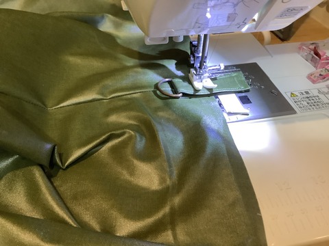 ラミネート生地でバッグ作り
