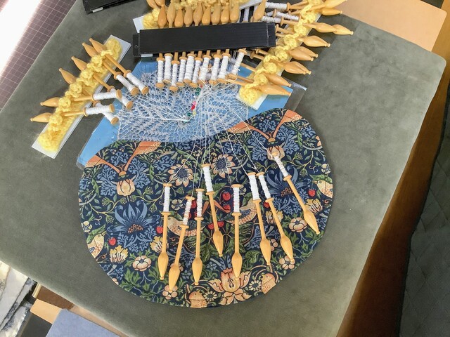 ボビンレース マットを自作してみた 好きな生地で作るとテンション上がる あすか倶楽部 多手芸生活と道具作り