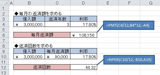 Excel Pmt関数でローン返済額計算 元パソコンスクール講師が教えるexcelとaccessお仕事活用ブログ