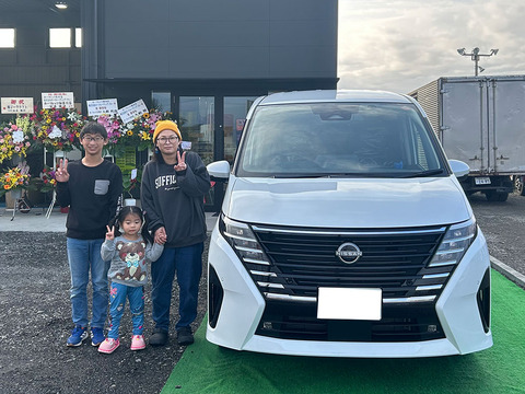 セレナ　ハイウェイスターV　納車　カーフレッツ熊本店