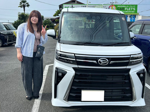 タントカスタム　カスタムX　納車　カーフレッツ熊本店