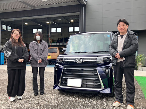 タントカスタム　カスタムX　納車　カーフレッツ熊本店