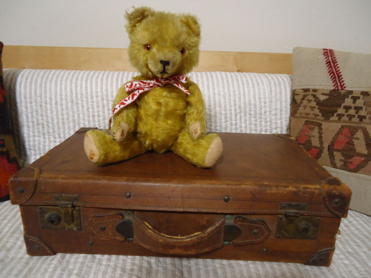 くまの アンティーク トランク 木製 トランク箱 【クマクマ】 木製