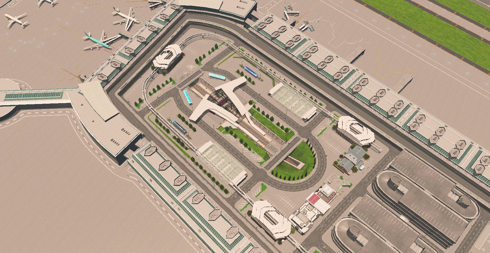 Cities Skylinesで本格的な国際空港を作る 周辺施設編 Atagemes Cities Skylinesで本格的な国際空港を作る 周辺施設編 Atagemes