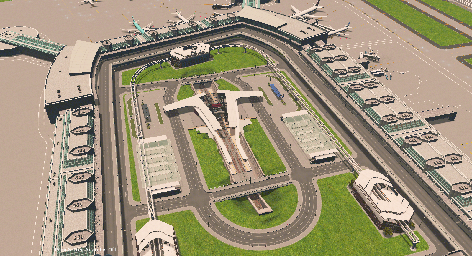 Cities Skylinesで本格的な国際空港を作る 周辺施設編 Atagemes