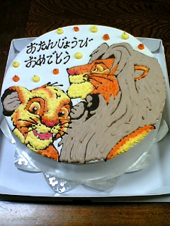 似顔絵ケーキ あたし びびちゃん