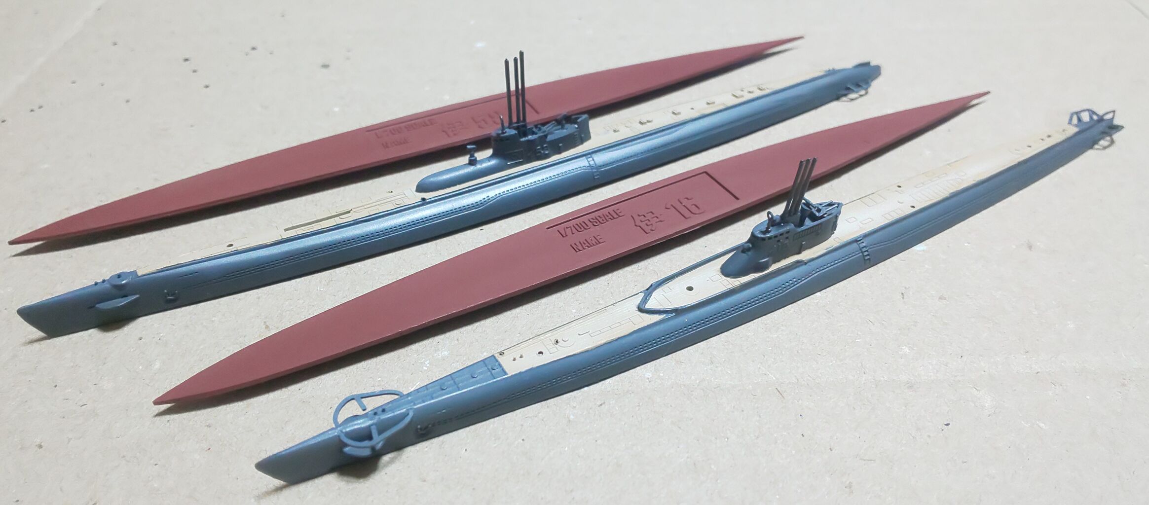 1/700伊-16・伊-58日本潜水艦製作その2 : kail9's modeling room