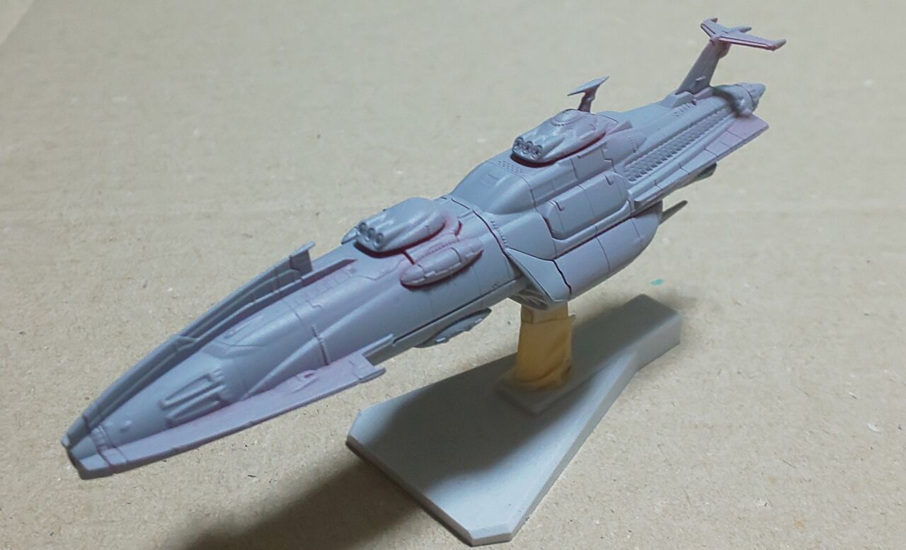 宇宙戦艦ヤマト メカコレ キリシマ製作その2 : kail9's modeling room
