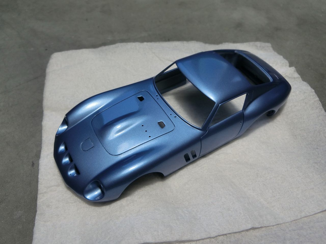 250gto 反射板の制作とボンネットベルトの修理 車模型工房 アトリエ243