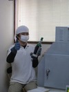 サンドブラスト制作中(ボトル)