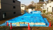 工事進捗(20140418)基礎雨養生
