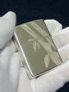 サンドブラスト素材「SシルバーZIPPO工房壱」竹完成