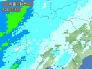 雨雲レーダー(20140812)朝