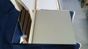 サンドブラスト作業中(ミラー表)