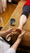 整体(足首捻挫)矯正テーピング