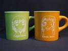 サンドブラスト作品(マグカップ)直筆イラスト