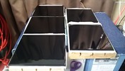 サンドブラスト「作業中」糊塗布(G4黒ビトロ)