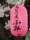 中野通り桜まつり2013(3.28)「あとりえふみ」提灯