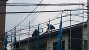 工事進捗(20140617)太陽光パネル施工中