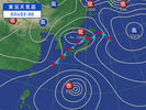 天気図(20141003)朝